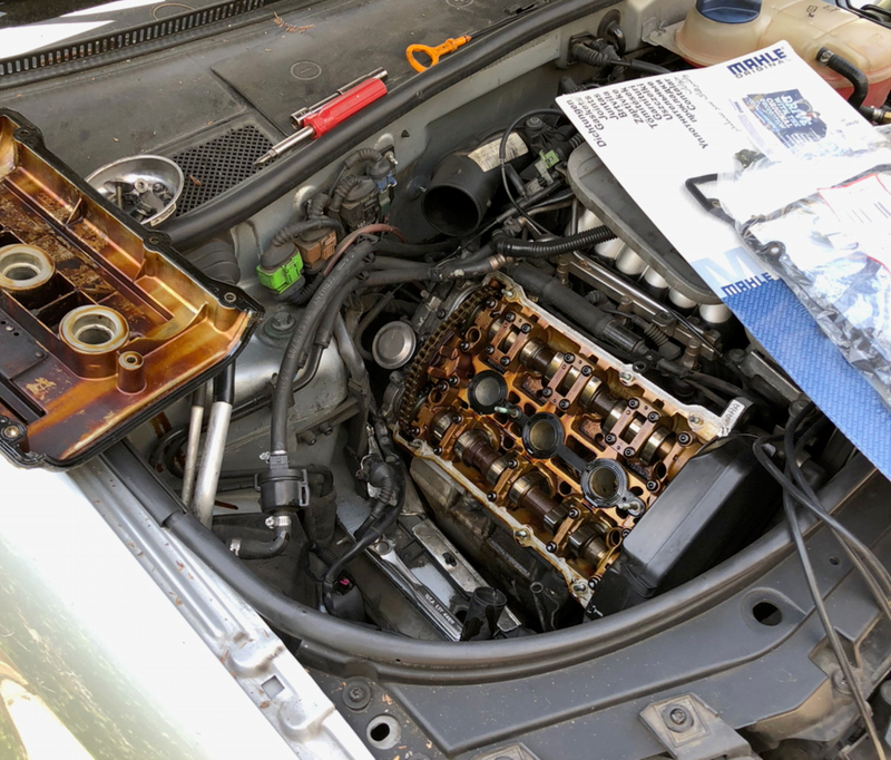 Removing the airbox provides plenty of room to work. Hell, I might just move in there.